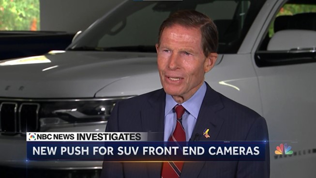 U.S. Senator Richard Blumenthal (D-CT), a member of the Senate Commerce, Science, and Transportation Committee, announced legislation to prevent child deaths due to frontover incidents. 